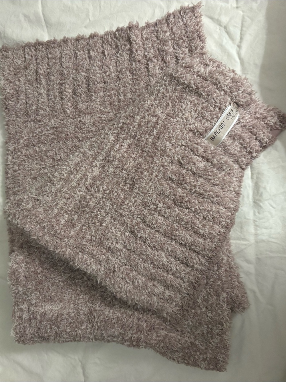 Barefoot Dreams Women's Cozy Plush Dusty Pink Scarf